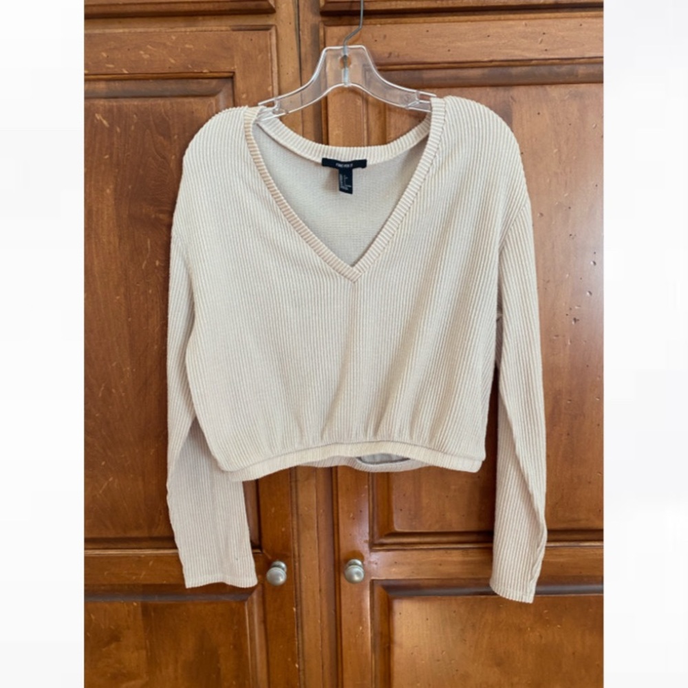 Cream cropped sweater